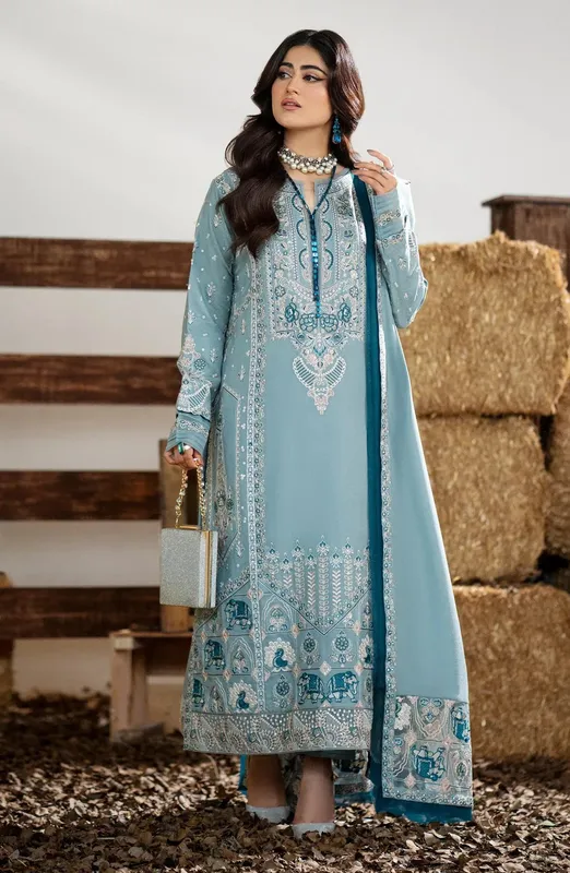 Maryum N Maria Shehr Bano Winter 23 Peach Organza – view 1 – Poshaq