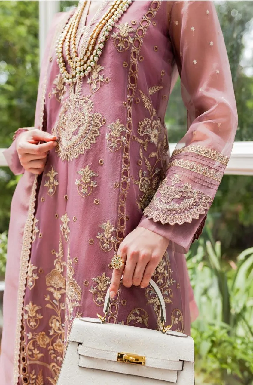 Maryum N Maria Sorina Luxury Chiffon 23 Pink Organza – view 4 – Poshaq