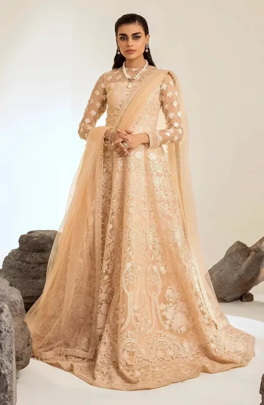 Maryum N Maria The Brides 23 Peach Organza – view 1 – Poshaq