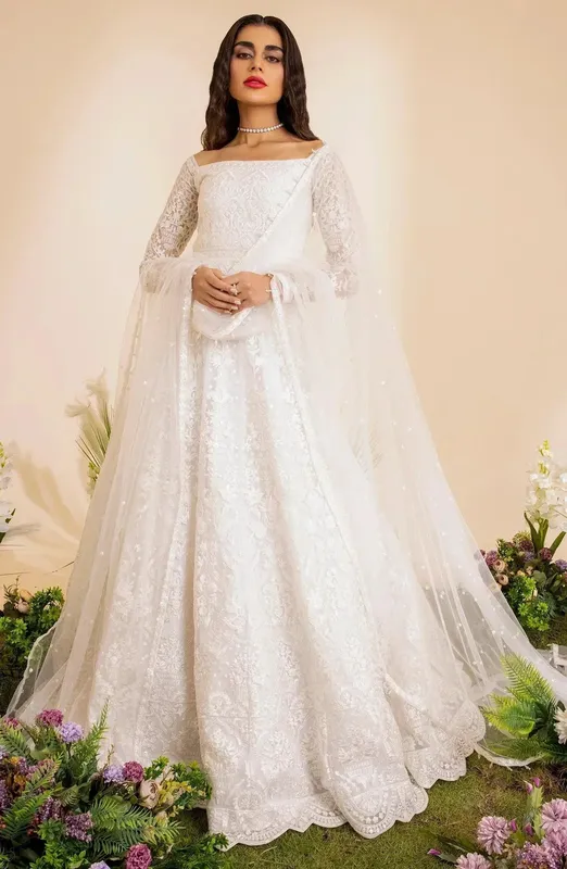 Maryum N Maria The Brides 23 White Organza – view 1 – Poshaq