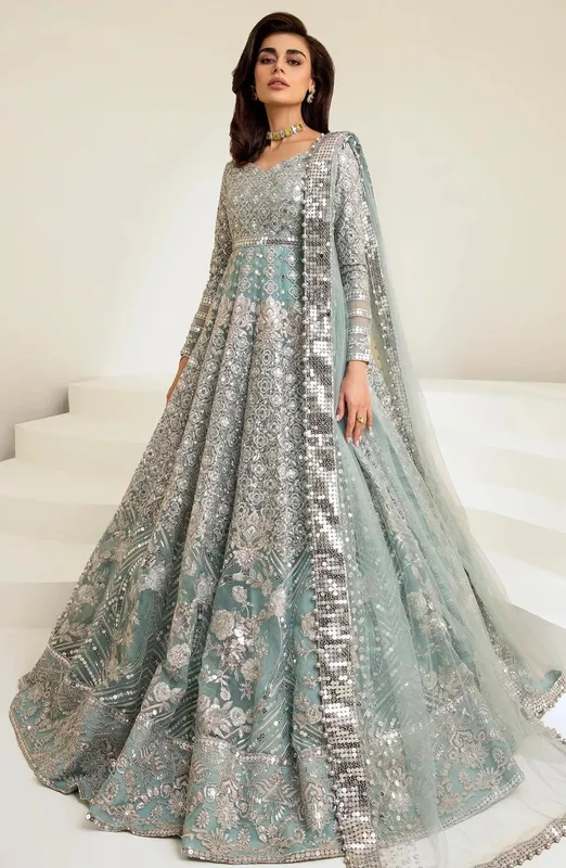 Maryum N Maria The Brides 23 Blue Organza – view 1 – Poshaq