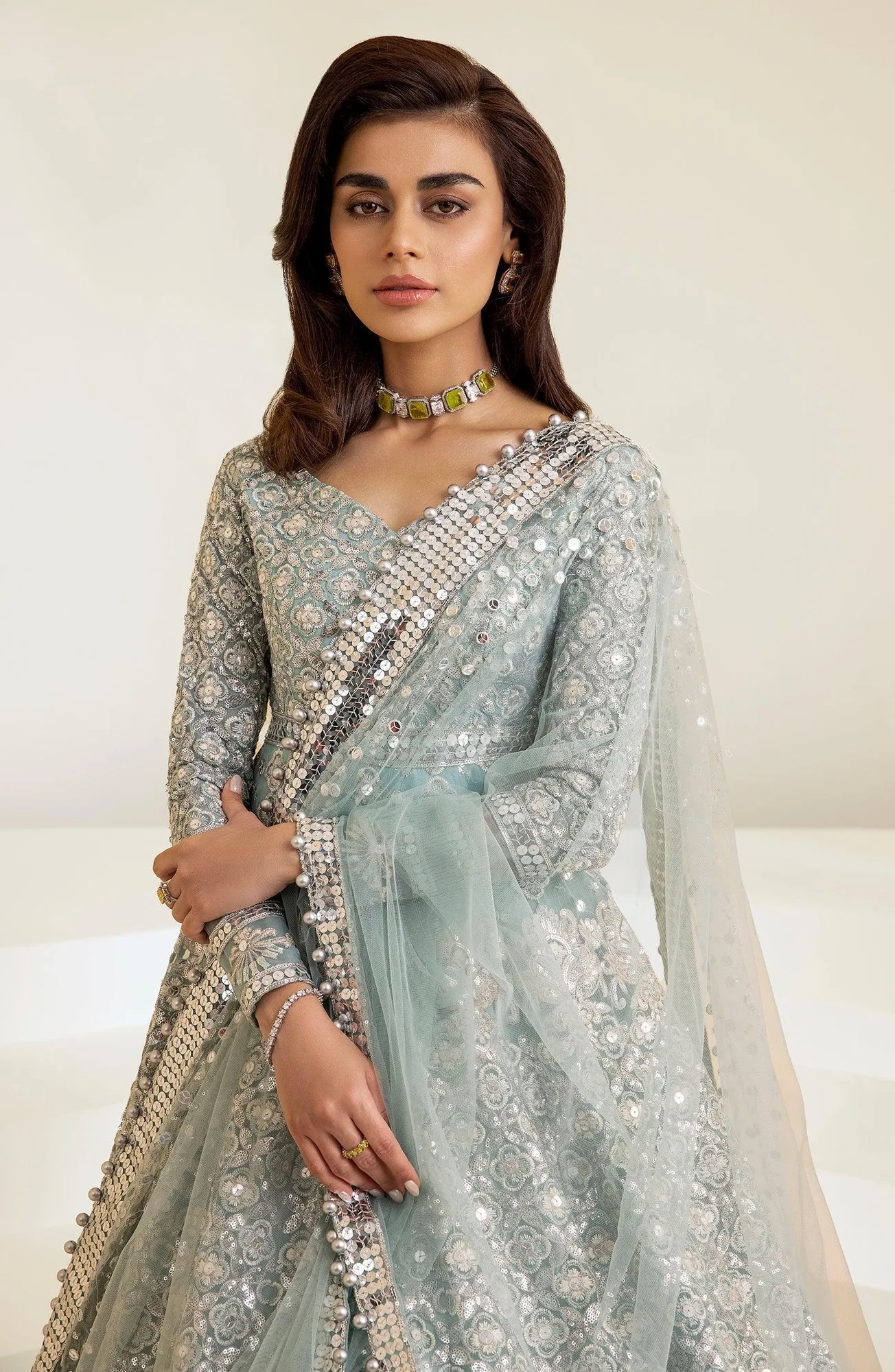 Maryum N Maria The Brides 23 Blue Organza – view 2 – Poshaq