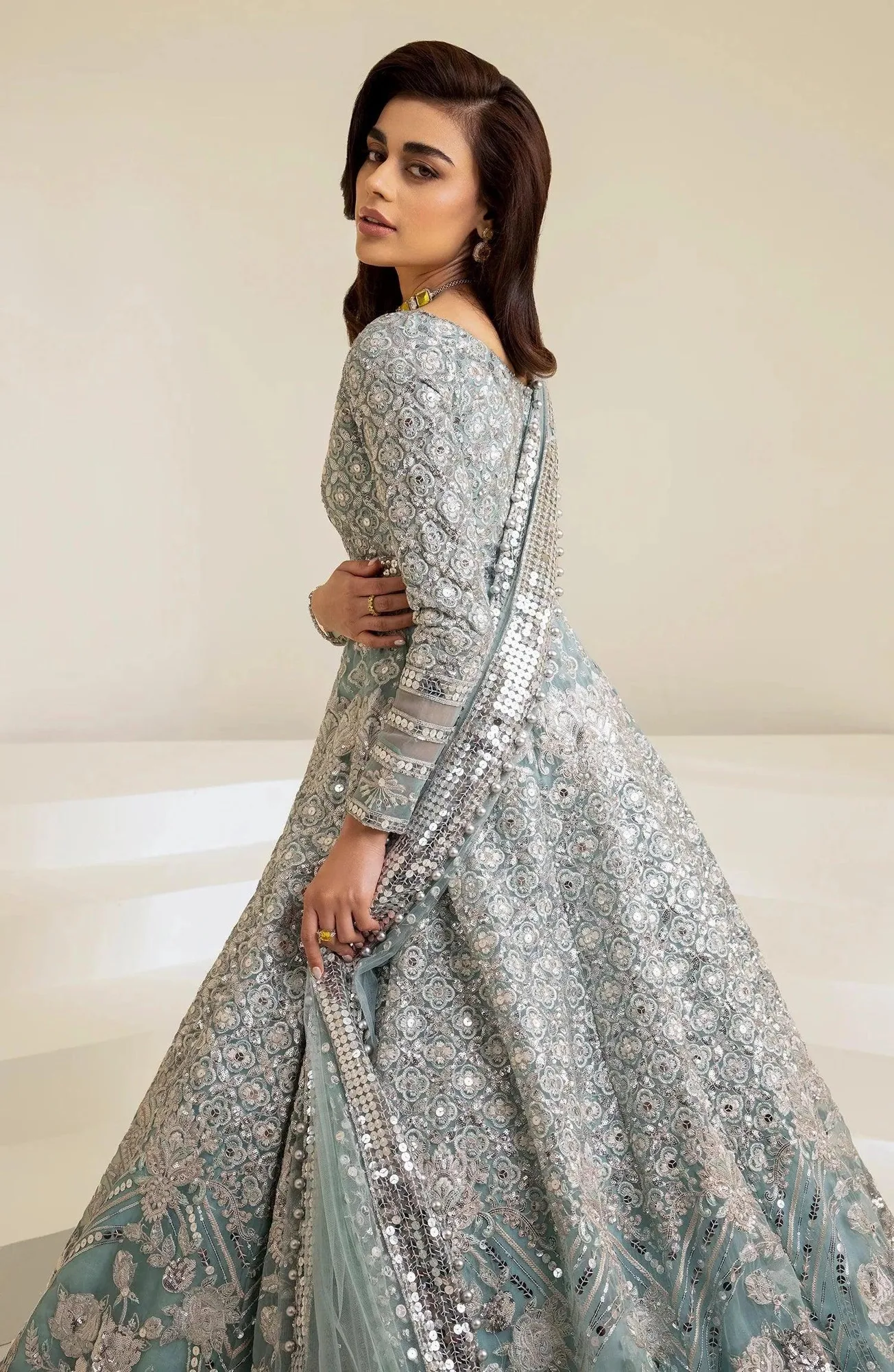 Maryum N Maria The Brides 23 Blue Organza – view 6 – Poshaq