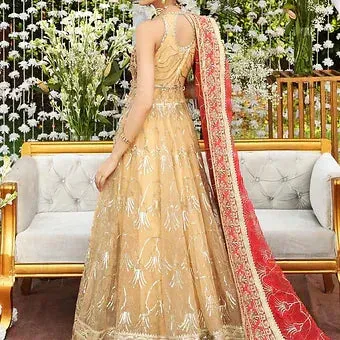 Maryum N Maria Bridals Selection22 Gold Organza – view 1 – Poshaq