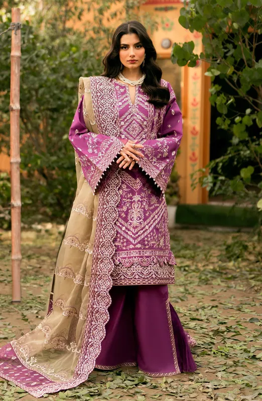 Maryum N Maria Luxury Lawn 24 Organza – view 1 – Poshaq