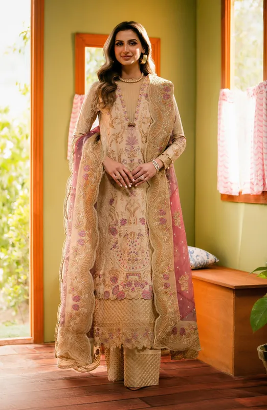 Maryum N Maria Luxury Lawn 24 Organza – view 1 – Poshaq