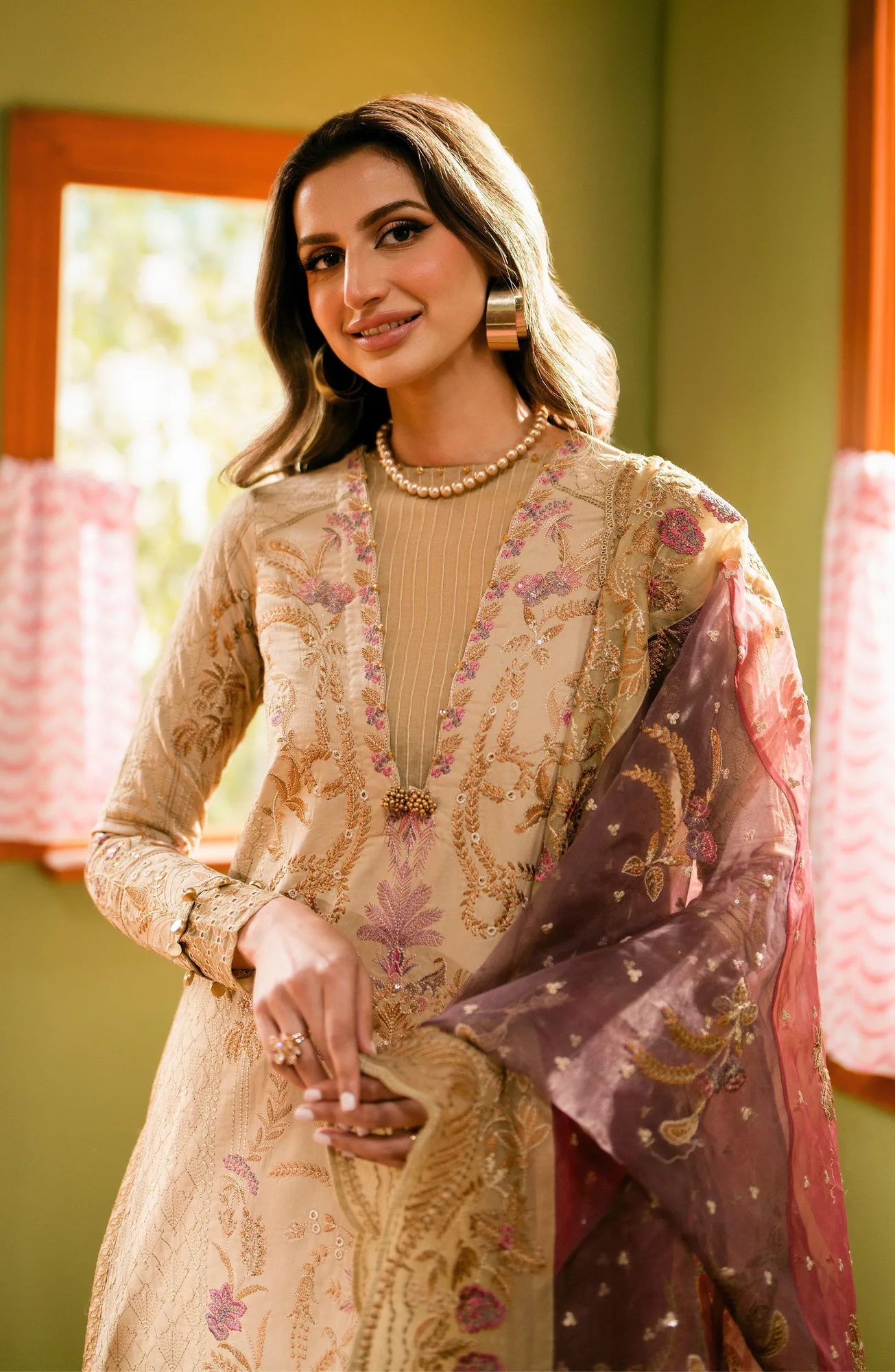 Maryum N Maria Luxury Lawn 24 Organza – view 3 – Poshaq