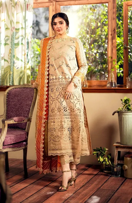 Maryum N Maria Luxury Lawn 24 Organza – view 1 – Poshaq
