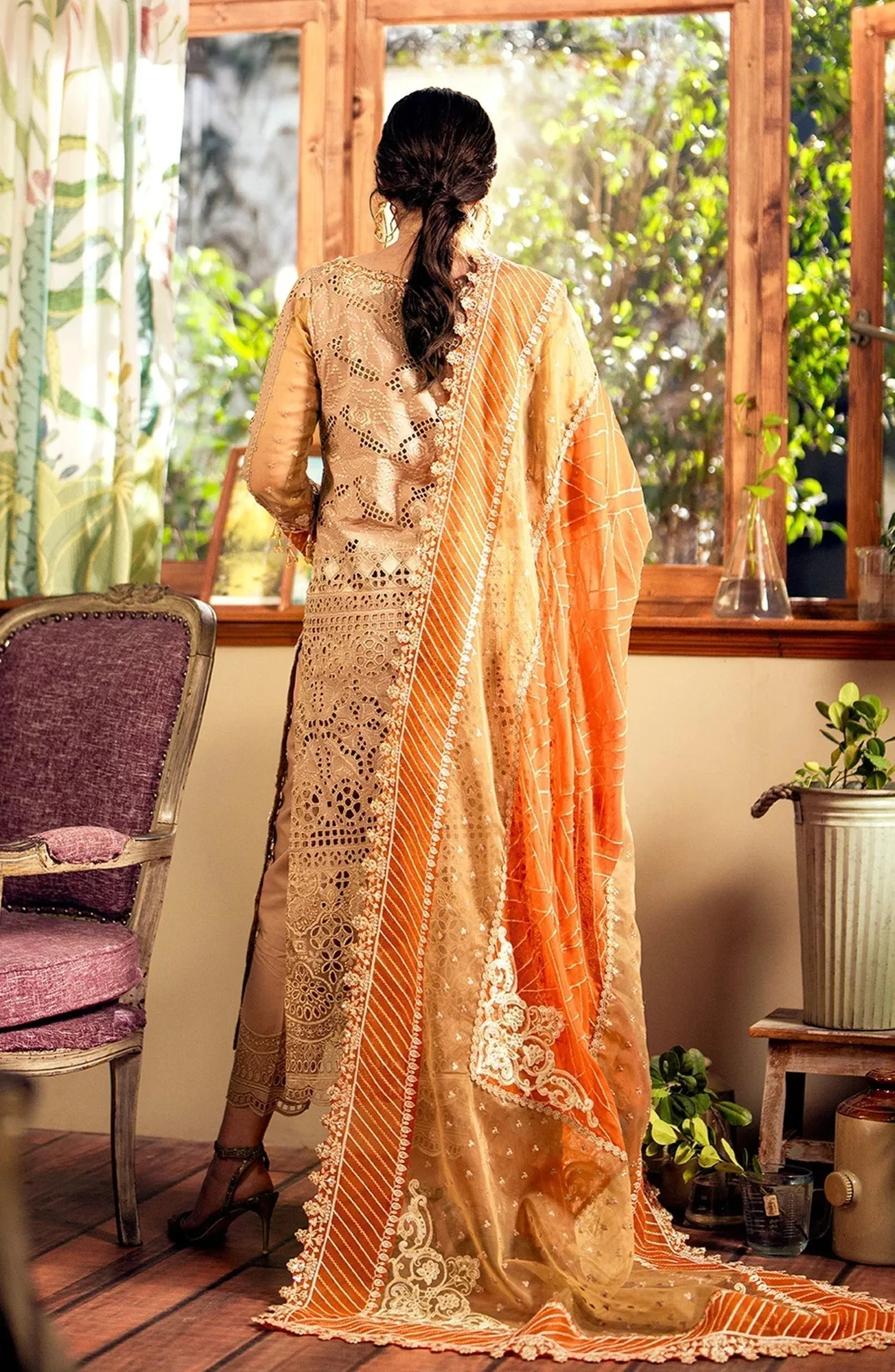 Maryum N Maria Luxury Lawn 24 Organza – view 2 – Poshaq
