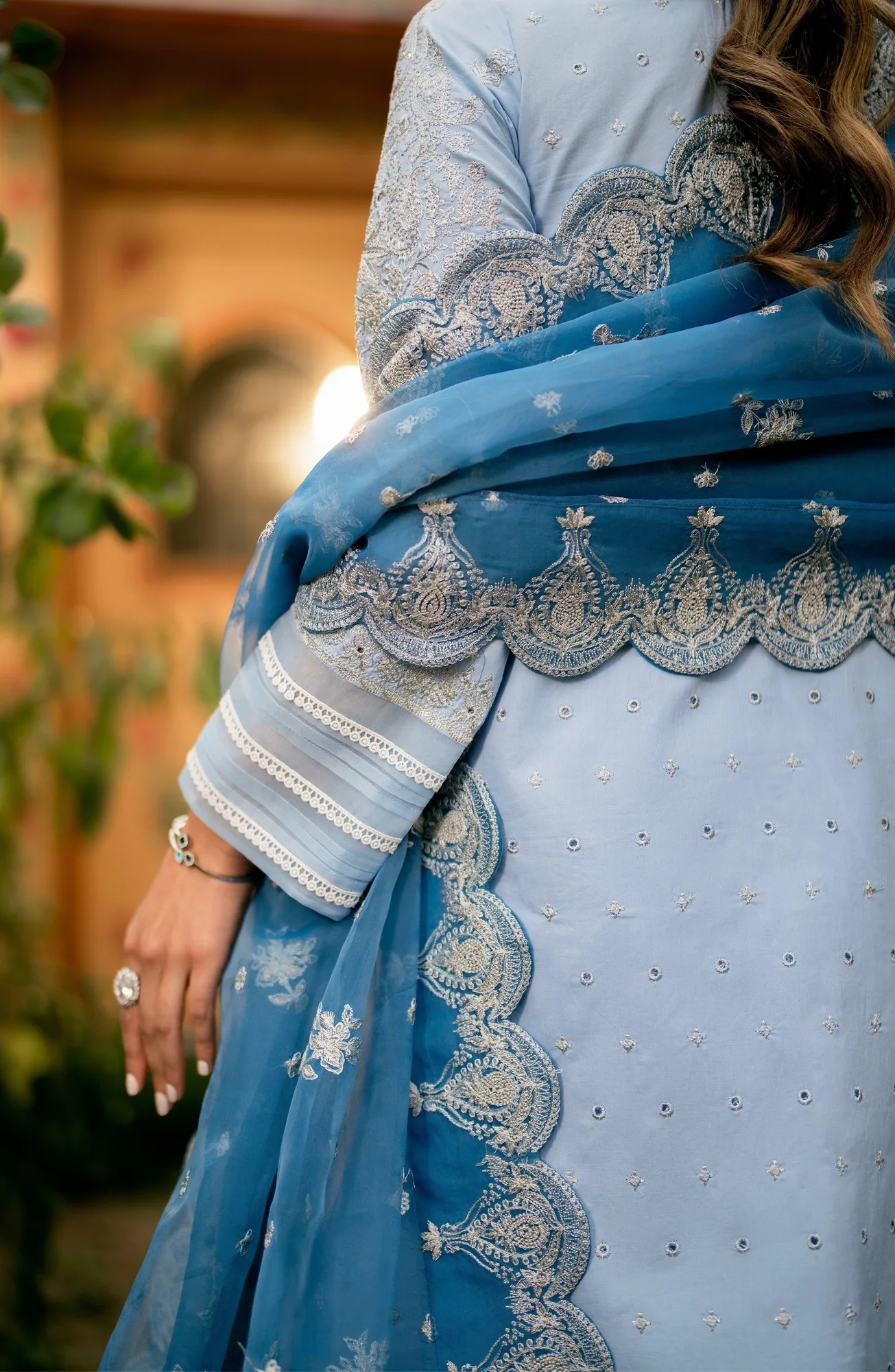Maryum N Maria Luxury Lawn 24 Organza – view 3 – Poshaq