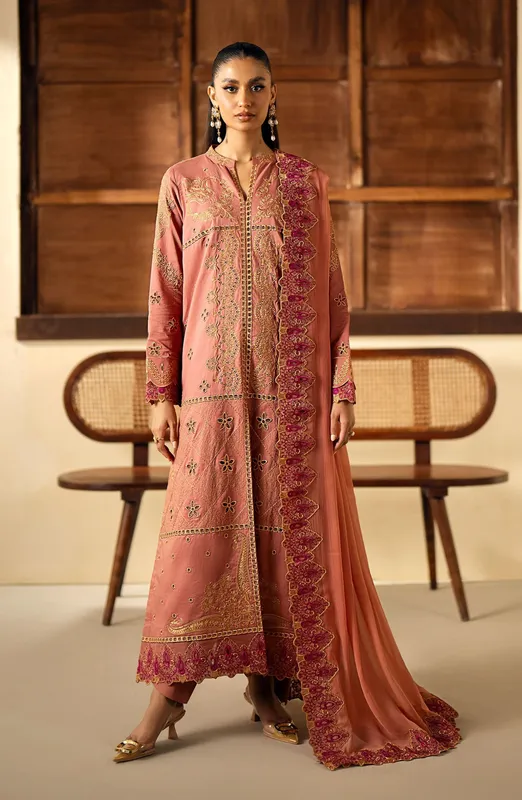 Maryum N Maria Eid Edit 24 Pink Organza – view 1 – Poshaq