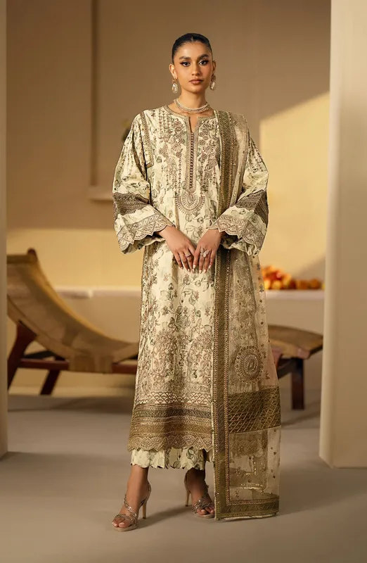 Maryum N Maria Eid Edit 24 Off White Organza – view 1 – Poshaq