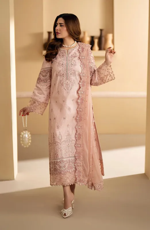 Maryum N Maria Eid Edit 24 Pink Organza – view 1 – Poshaq