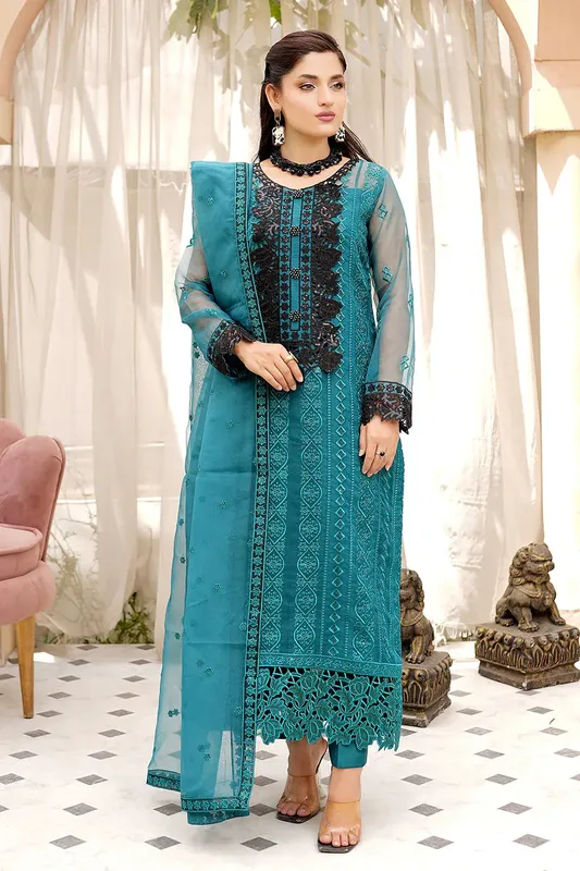 Maryams Luxury Pret Organza – view 1 – Poshaq