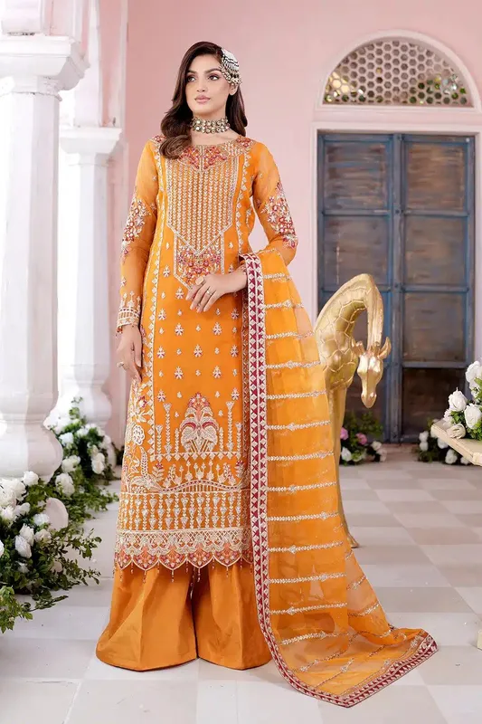 Maryams Lemilsa Formals 23 Orange Organza – view 1 – Poshaq