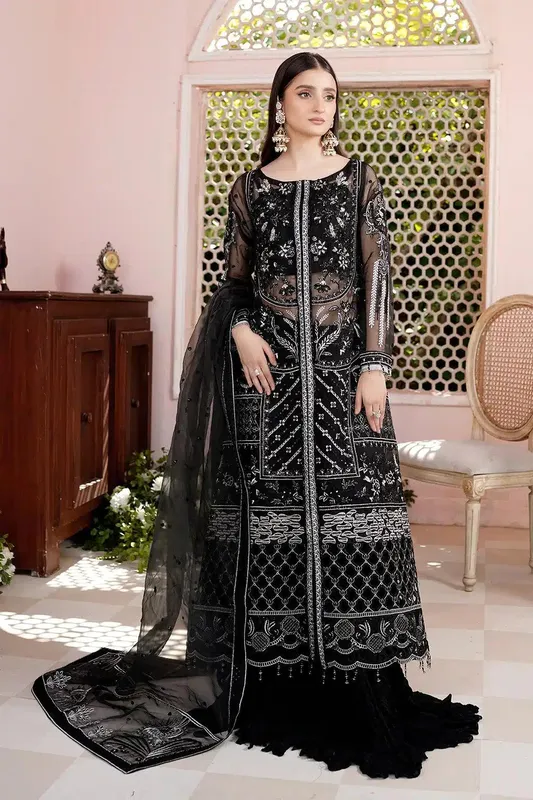 Maryams Lemilsa Formals 23 Black Organza – view 1 – Poshaq