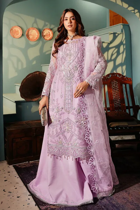 Maryams Reet Formals Lilac Organza – view 1 – Poshaq