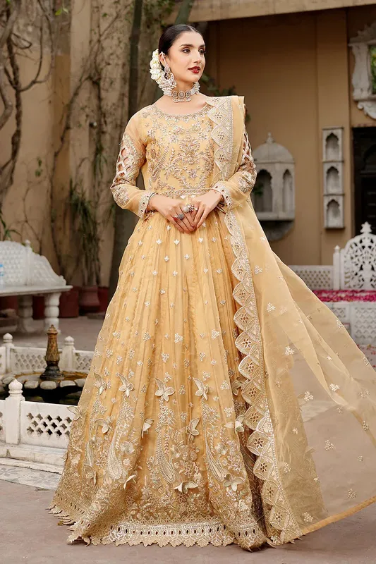 Maryams Lemilsa Collection Orange Organza – view 1 – Poshaq