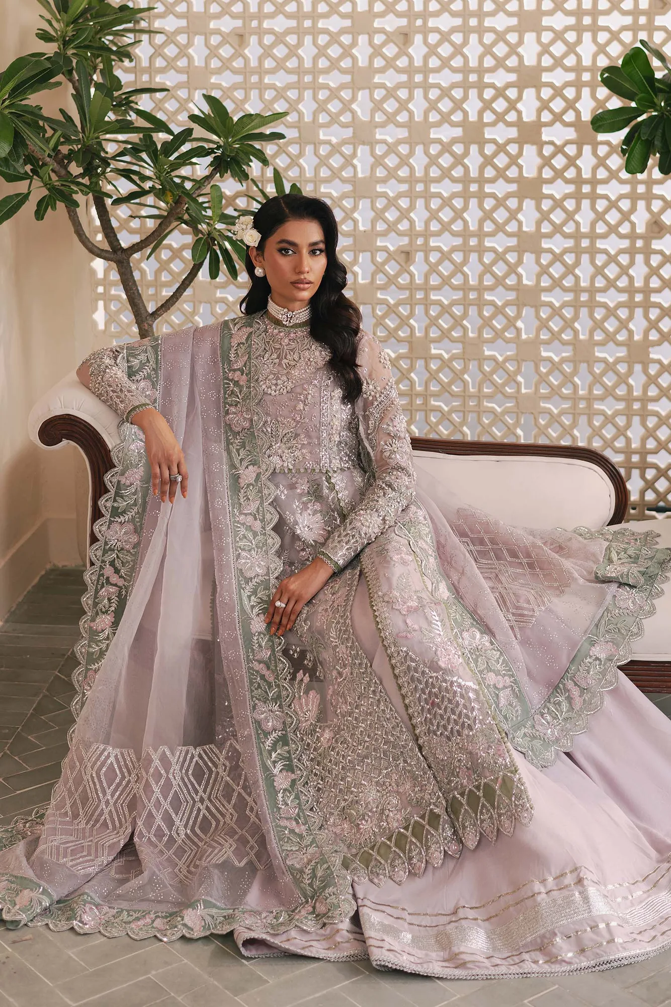Maryam Hussain Marwa Luxury Formals 24 Pink Raw Silk – view 5 – Poshaq