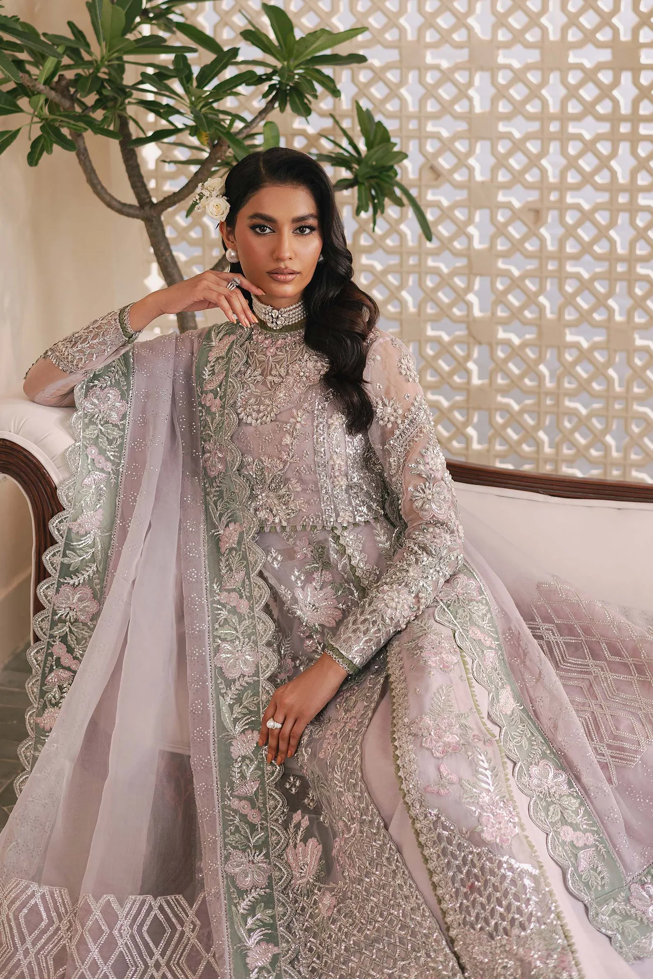 Maryam Hussain Marwa Luxury Formals 24 Pink Raw Silk – view 6 – Poshaq