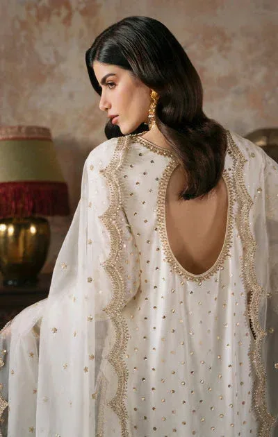 Maya Viola Luxe Velvet 25 White Organza – view 2 – Poshaq
