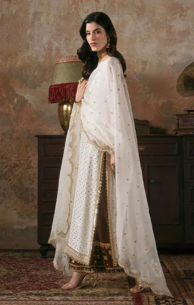 Maya Viola Luxe Velvet 25 White Organza – view 4 – Poshaq