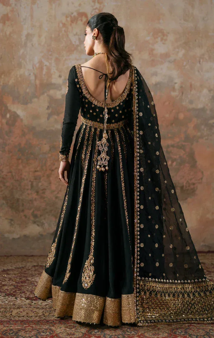 Maya Viola Luxe Velvet 25 Black Raw Silk – view 2 – Poshaq