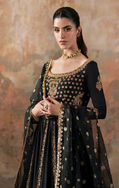 Maya Viola Luxe Velvet 25 Black Raw Silk – view 3 – Poshaq