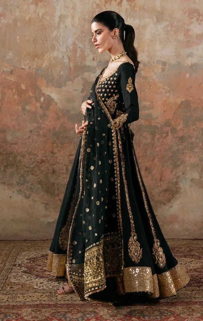Maya Viola Luxe Velvet 25 Black Raw Silk – view 6 – Poshaq