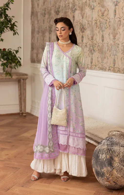 Maya Eloura Silk Pret 25 Lavender Chiffon – view 1 – Poshaq