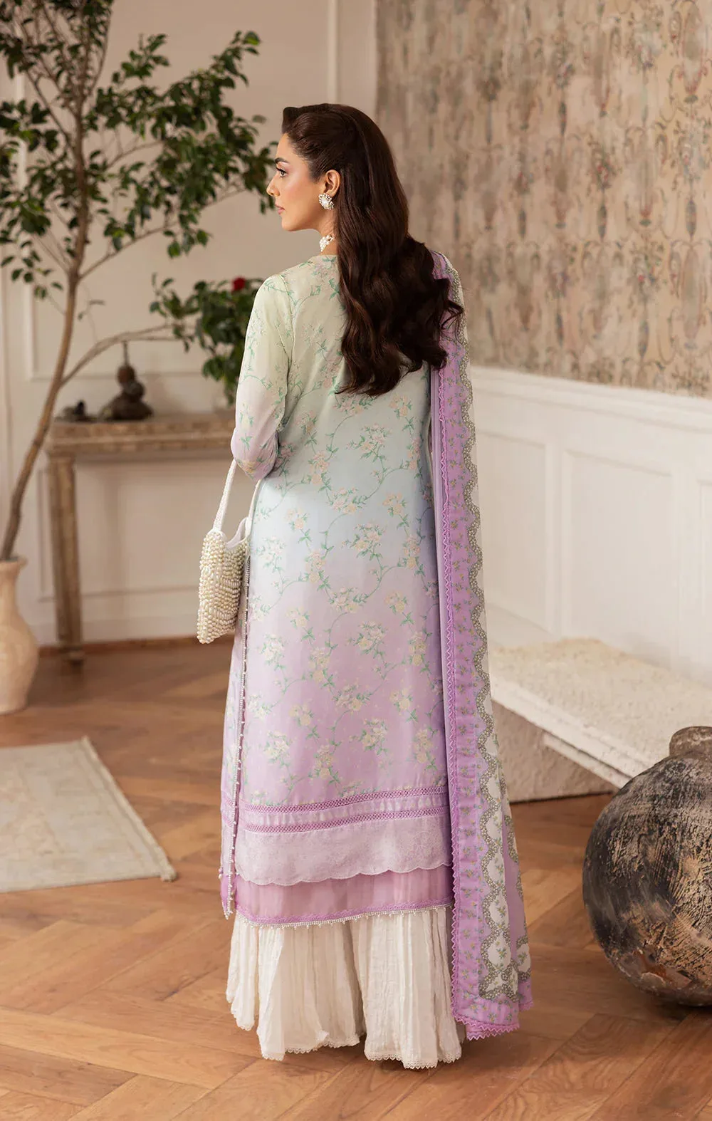 Maya Eloura Silk Pret 25 Lavender Chiffon – view 2 – Poshaq