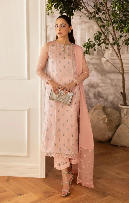 Maya Eloura Silk Pret 25 peachy pink Raw Silk – view 1 – Poshaq