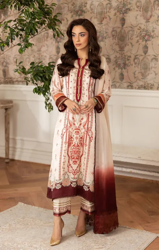 Maya Eloura Silk Pret 25 beige gold Silk – view 1 – Poshaq