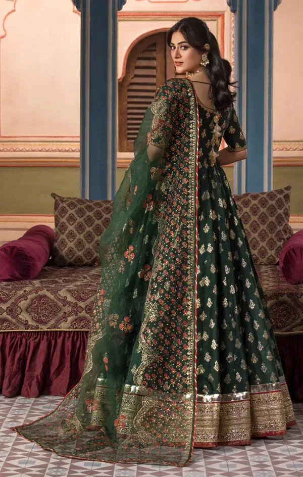 Maya Mehr o Mah Green Organza – view 2 – Poshaq