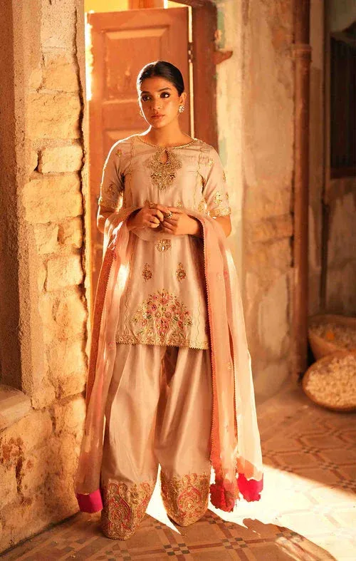 Maya Dil ki Batain Ivory Organza – view 1 – Poshaq
