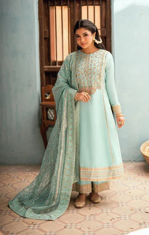 Maya Dil ki Batain Mint Green Organza – view 1 – Poshaq