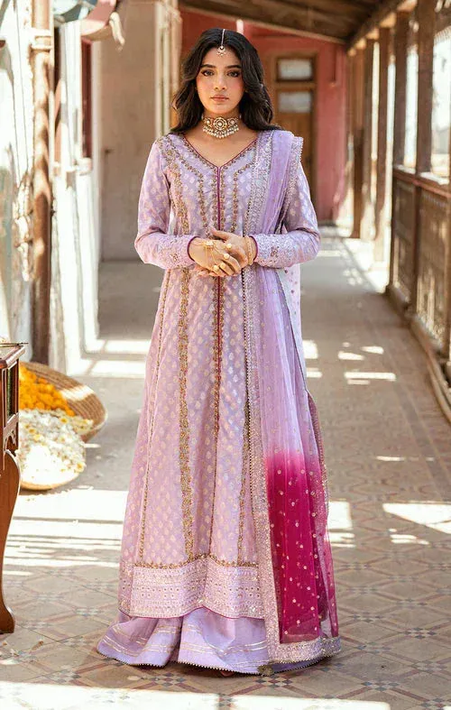 Maya Dil ki Batain Light Lavender Karandi – view 1 – Poshaq