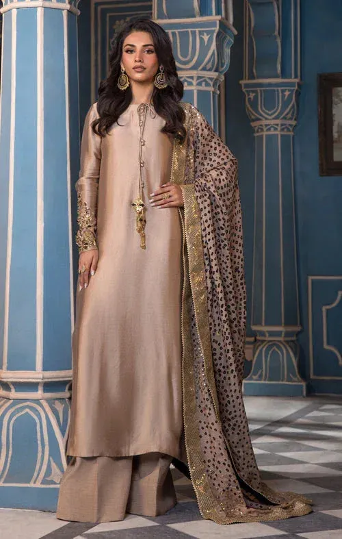 Maya Mehr o Mah Formals Light Brown Tissue – view 1 – Poshaq