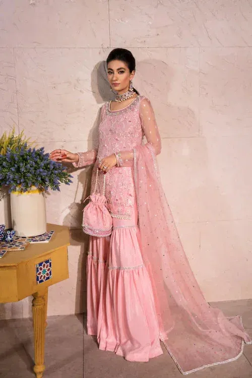 Maya Eid Collection Apnaiyat Pink Organza – view 1 – Poshaq