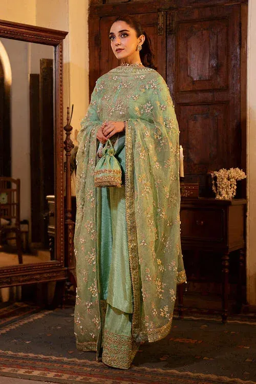 Maya Eid Collection Ik Mulaqat Raw Silk – view 1 – Poshaq