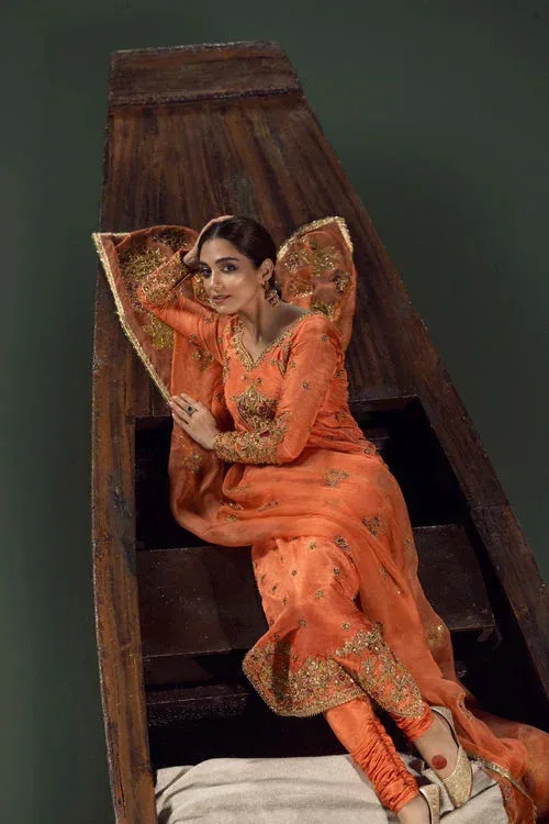 Maya Wedding Formal Ulfat Purple Raw Silk – view 3 – Poshaq