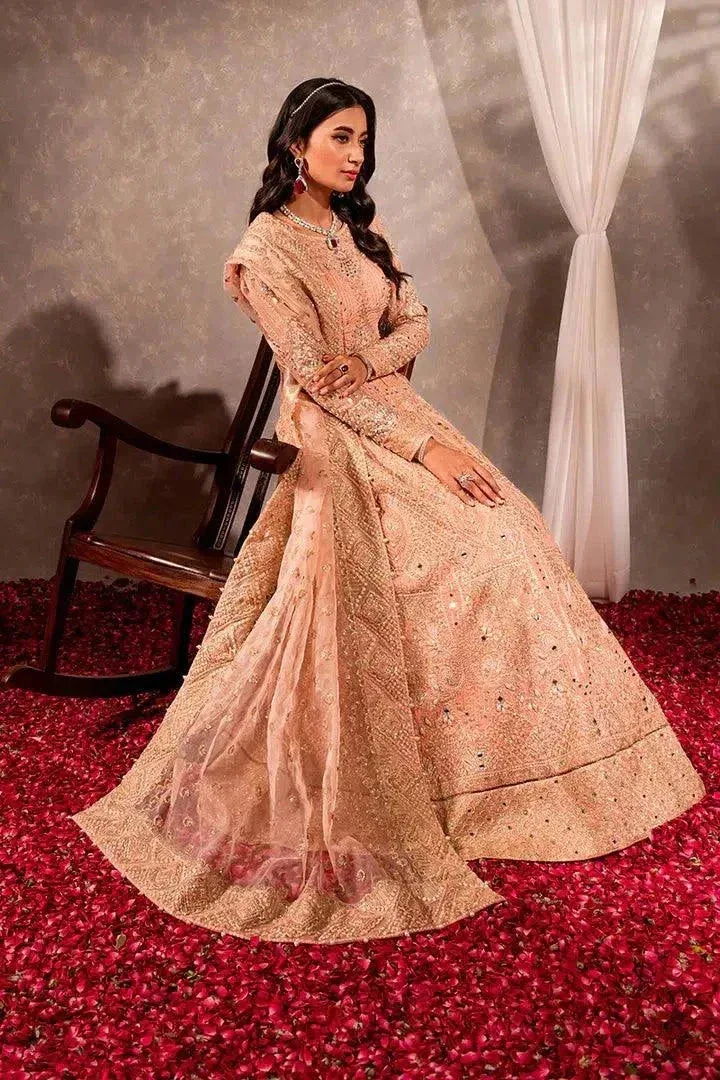 Maria Osama Khan Dastaan Festive Formals 23 Pink Raw Silk – view 2 – Poshaq