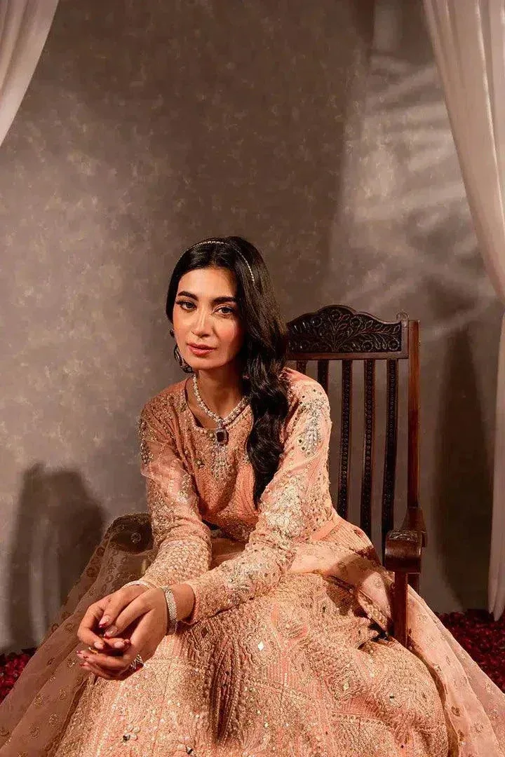 Maria Osama Khan Dastaan Festive Formals 23 Pink Raw Silk – view 5 – Poshaq