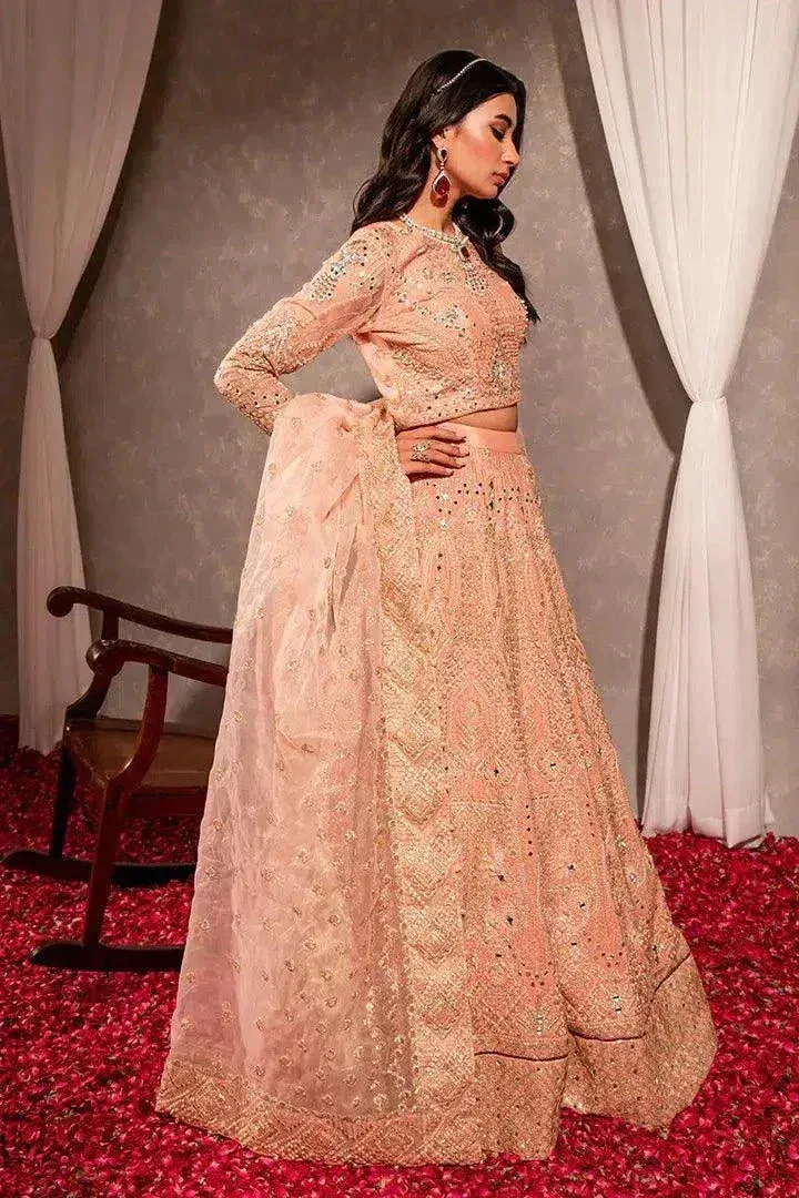 Maria Osama Khan Dastaan Festive Formals 23 Pink Raw Silk – view 8 – Poshaq