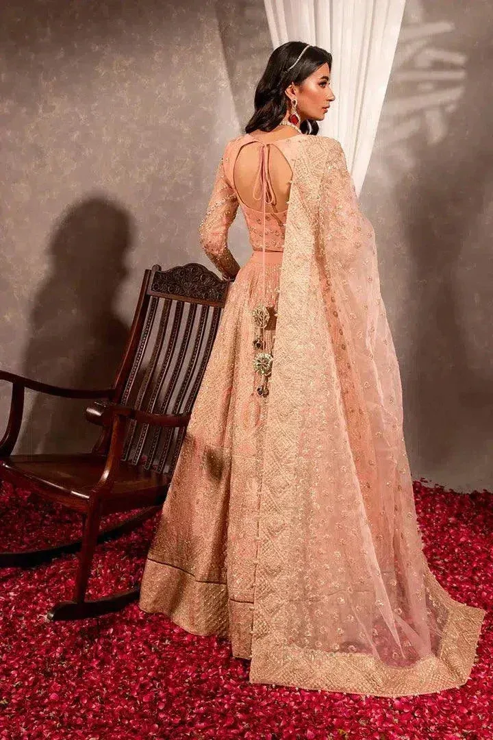 Maria Osama Khan Dastaan Festive Formals 23 Pink Raw Silk – view 9 – Poshaq