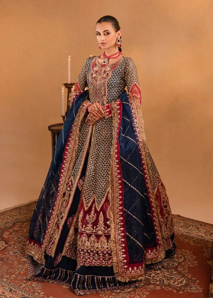 Maria Osama Khan Sajni Wedding Festive Orange Raw Silk – view 8 – Poshaq