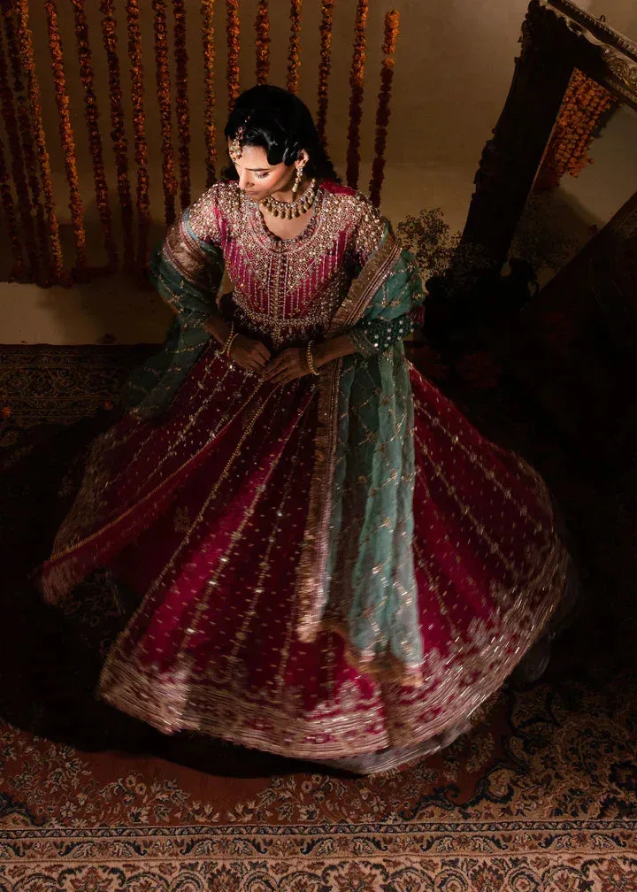Maria Osama Khan Sajni Wedding Festive White Raw Silk – view 11 – Poshaq