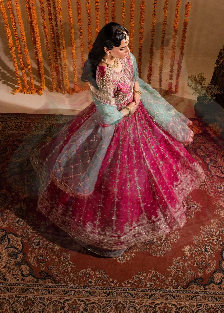 Maria Osama Khan Sajni Wedding Festive White Raw Silk – view 3 – Poshaq