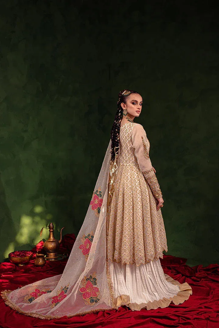 Maria Osama Khan Salma Sitara White Organza – view 2 – Poshaq