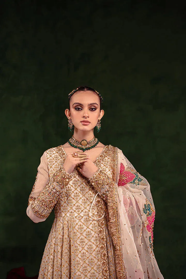 Maria Osama Khan Salma Sitara White Organza – view 7 – Poshaq
